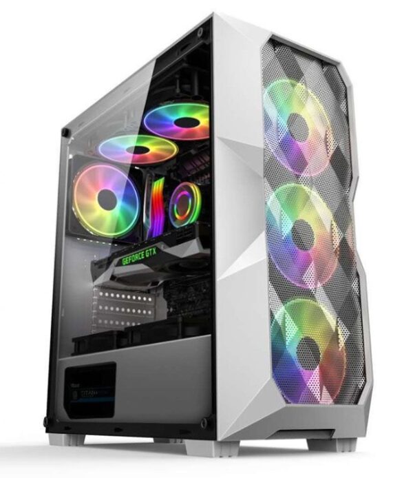 Case Gaming Calax Blanco + 3 Fanes