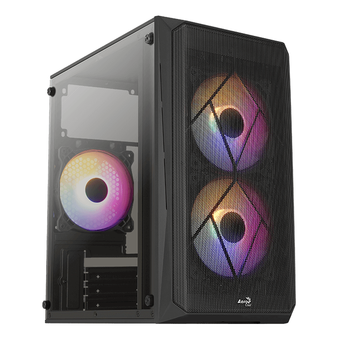 Case Aerocool Gamer CS-107 + 2 Fanes RGB