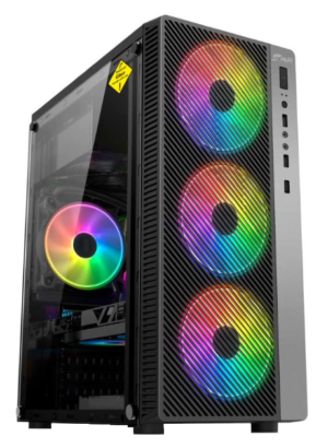 Case Calax Gamer  003 + 3 Fanes RGB