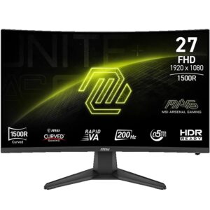 Monitor MSI 27" FHD 200Hz VA - Gaming Curvo MAG 276CF E20