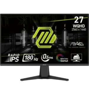Monitor MSI 27" WQHD 2K 180Hz IPS - Gaming MAG MP275QF