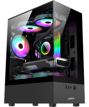 Case Calax Gamer 018F + 3 Fanes RGB