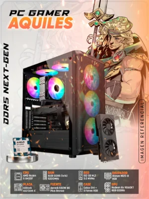 PC Gamer Aquiles (R5 8400F + Rx 9060XT 8GB)