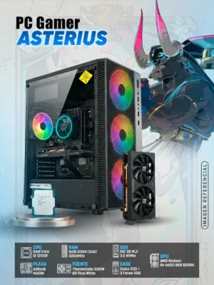 PC Gamer Asterius (i3 12100F + Rx 6600 8GB)