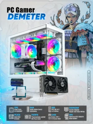 PC Gamer Demeter (I5 12600KF + RTX 5060TI 8GB)
