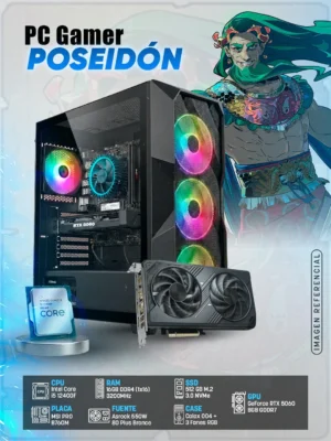 PC Gamer Poseidon (i5 12400F + RTX 5060 8GB)