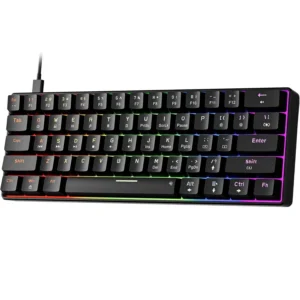 Teclado Mecánico Newmen GM611 60% Black