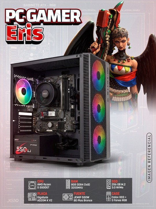 PC Gamer Eris (R5 5500GT + 8/256GB)
