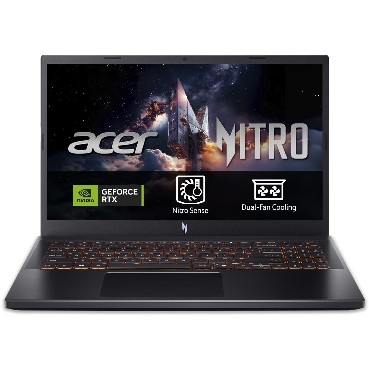 Acer Nitro V Gaming 15.6" FHD IPS 165Hz - Intel Core 5 - 16GB DDR5 - 512GB SSD - NVIDIA GeForce RTX 4050 - Obsidian Black - NV15-52-58P7